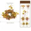 1PC Autumn Simulation Sunflower Thanksgiving Candle Wreath, Decorative Wreath, Candle Wreath, Photography Props, Home Decor, Party Decorations