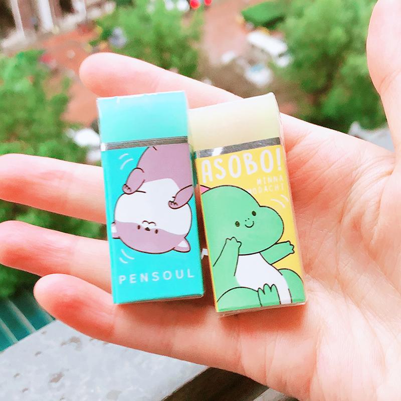 Cute Sweet Strawberry Rabbit Soft Rubber Eraser Kawaii School Office Supplies for Students Cool Prizes Stationery Korean