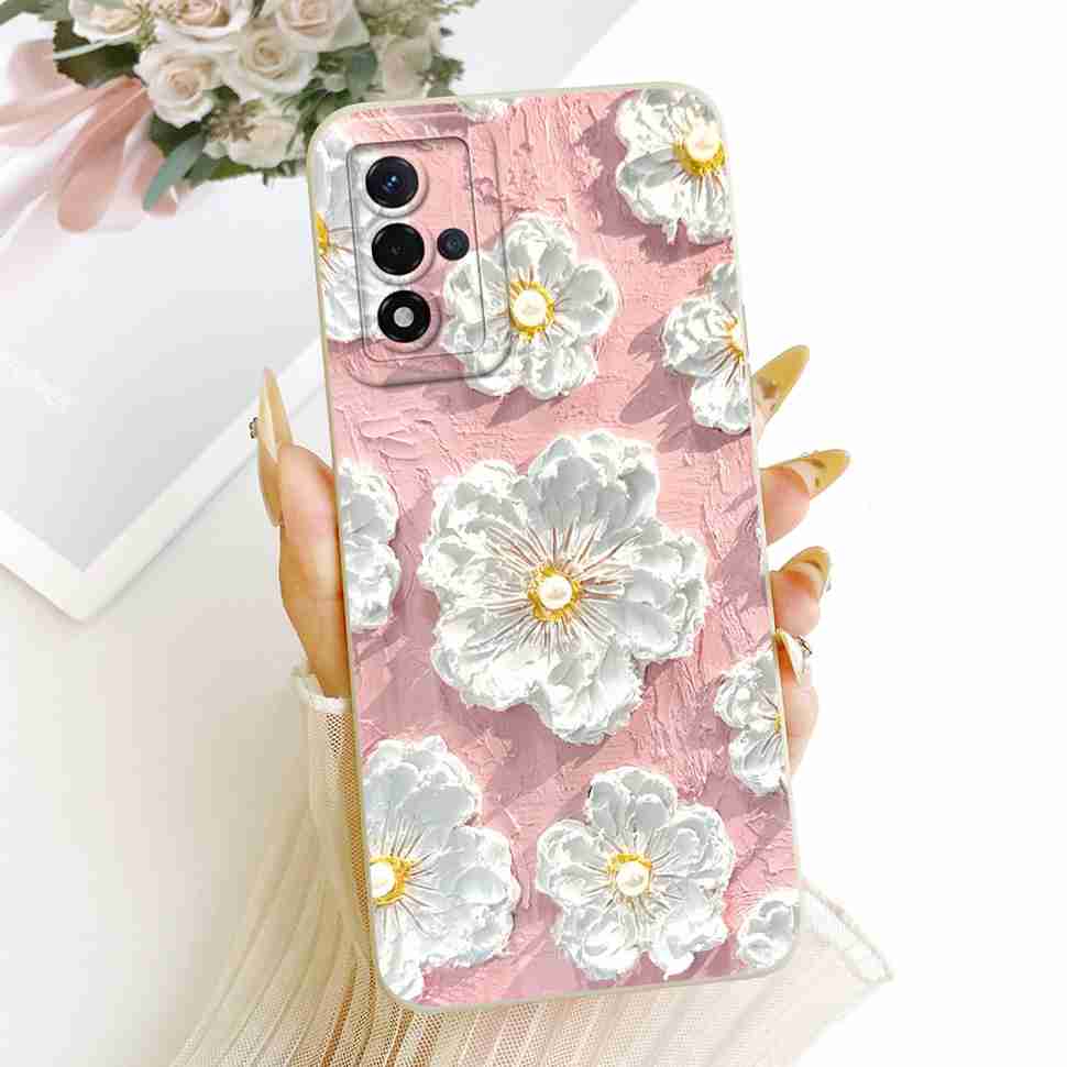 For Oppo A93s 5G Case New Design Floral Print Soft Silicone Back Cover For Oppo A93s 5G PFGM00 Bumper Phone Cases