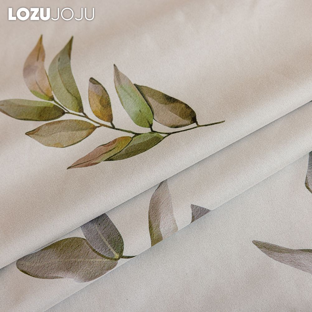 1pz LOZUJOJU Tende Oscuranti 100% Stile Campagna Americana Tende Stampate con Piante per Camera da Letto Soggiorno Finestra Balcone per Decorazione Casa