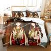 Fashion Game Monster Hunter Hinoa&Minoto Beding Set Single Twin Ful Quen King-Sized Dimensionsd Dimensions Bed Linen Set Adult People Kid Bedrom Duvet