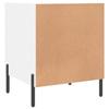 Nightstand White 40x40x50 Cm Particleboard