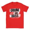 DRUM AND BASS  Unisex T Shirt  Vintage Tee Shirt Short Sleeve Crewneck TShirts Pure Cotton New Arrival Tops