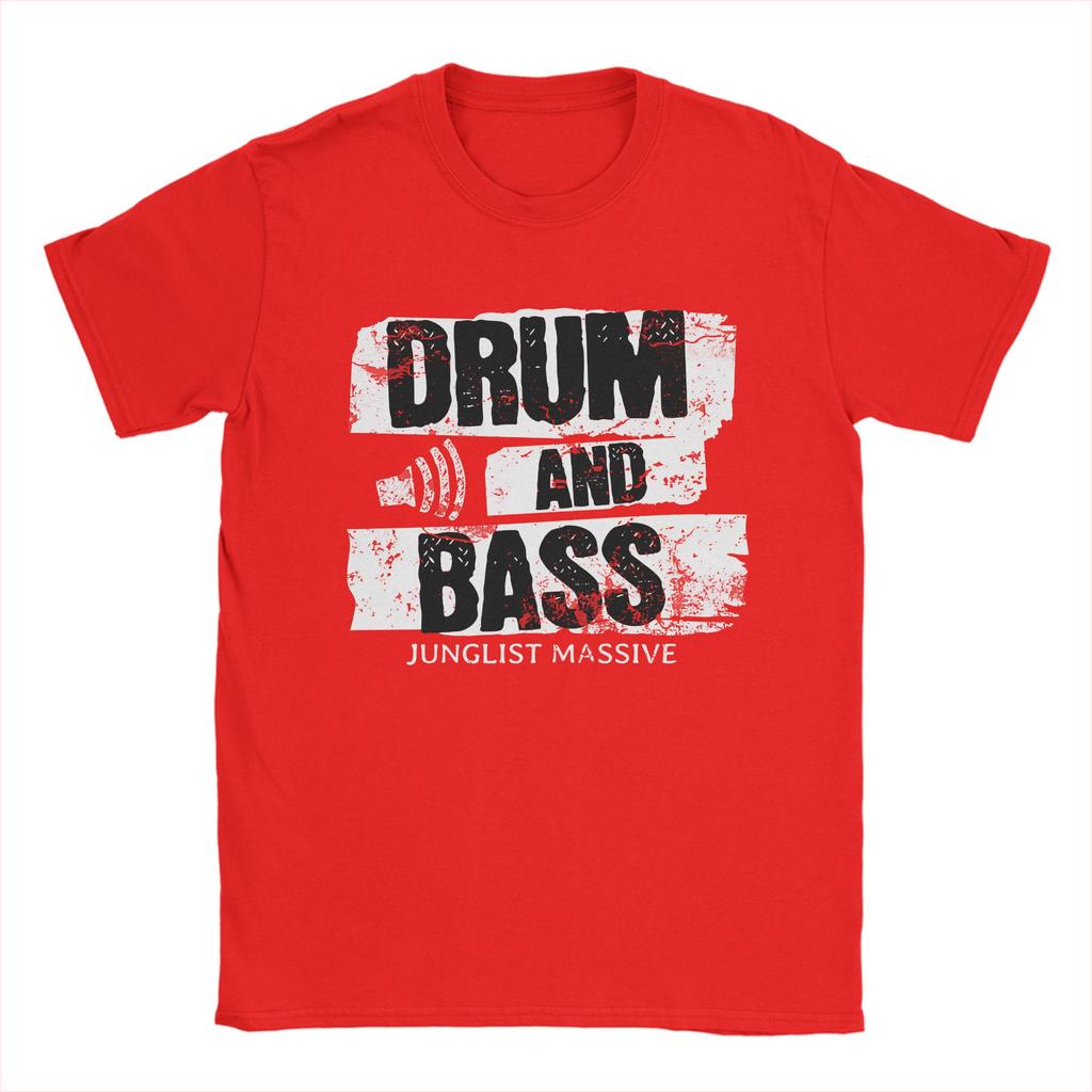 DRUM AND BASS Unisex T Shirt Vintage Tee Shirt Short Sleeve Crewneck TShirts Pure Cotton New Arrival Tops