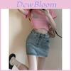 Cotton High Waist Pencil Skirt With Summer Chic Design For Office Ladies
