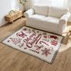 Christmas Sofa Cover Blanket Cotton Blend Festive Decorative Throw Couch Anti Cat Scratch
