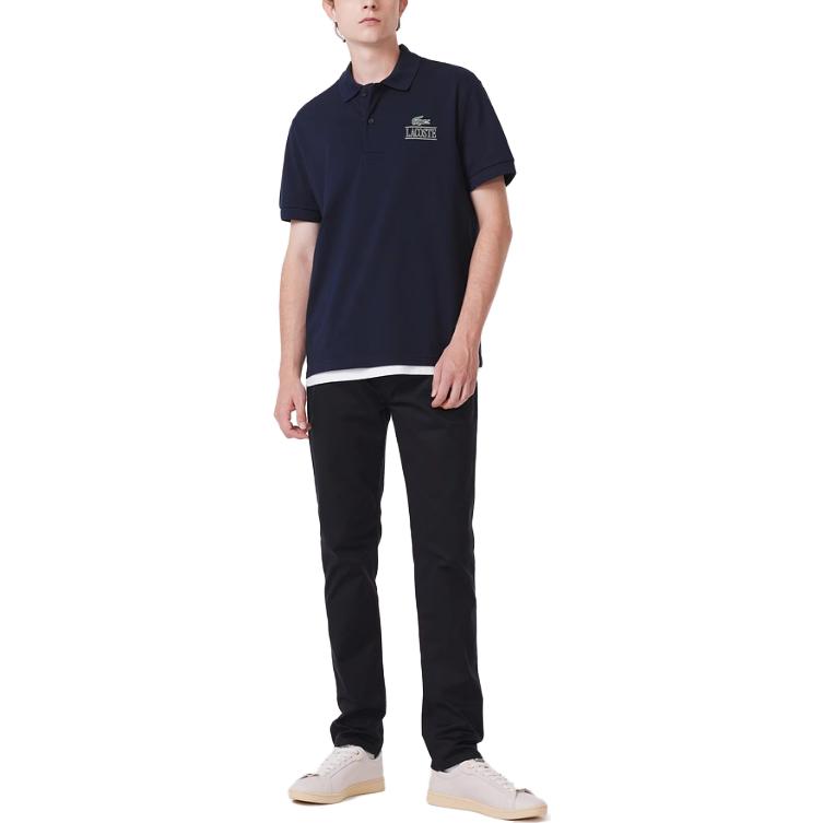 Lacoste FW23 Polo Shirt Men's Navy Blue PH6395-166