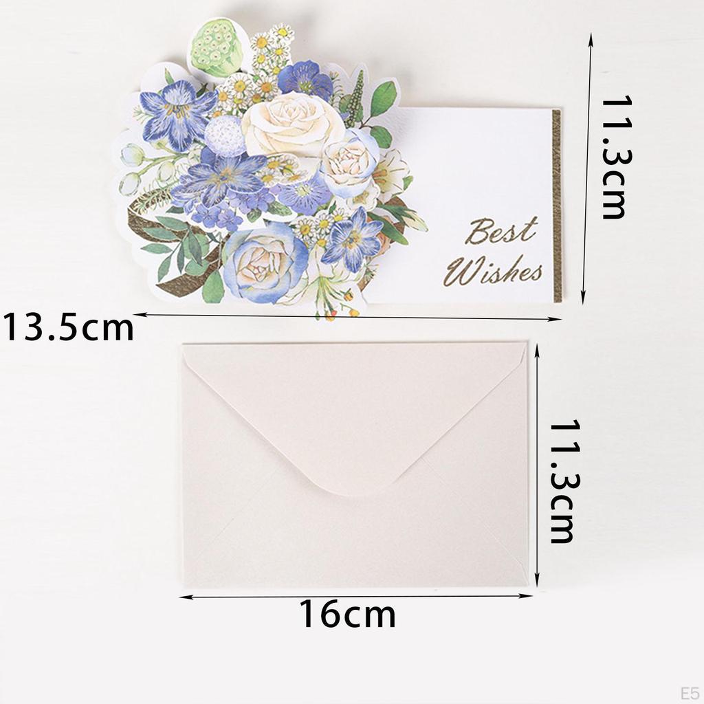 3D Flower Card with Envelope for Mother's Day And Year Celebrations
