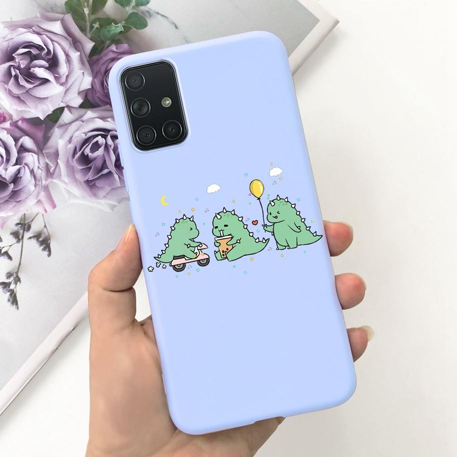For Samsung A51 A71 A31 Phone Case Fashion Pattern Liquid Silicone Full Protection Back Cover For Samsung Galaxy A 51 71 31 Capa