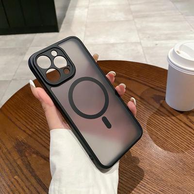 For iPhone 13 Pro Case Compatible with MagSafe TPU+PC Skin Touch Matte Phone Cover