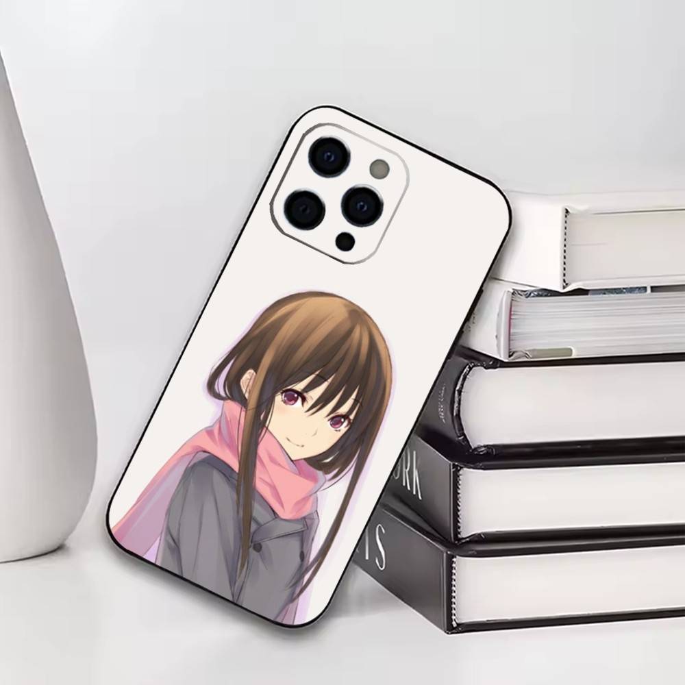 Noragami Hiyori Iki  Phone Case For iPhone17,16,15,14,13,12,11 Plus,Pro Soft Silicone Black Cover iPhone17air