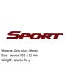 ZFR4 3D Premium SPORT Logo Passend für Swift ZC31 ZC32 ZC33S Auto Kotflügel Kofferraum Heckklappe Namensschild Aufkleber Emblem Abzeichen Sticker