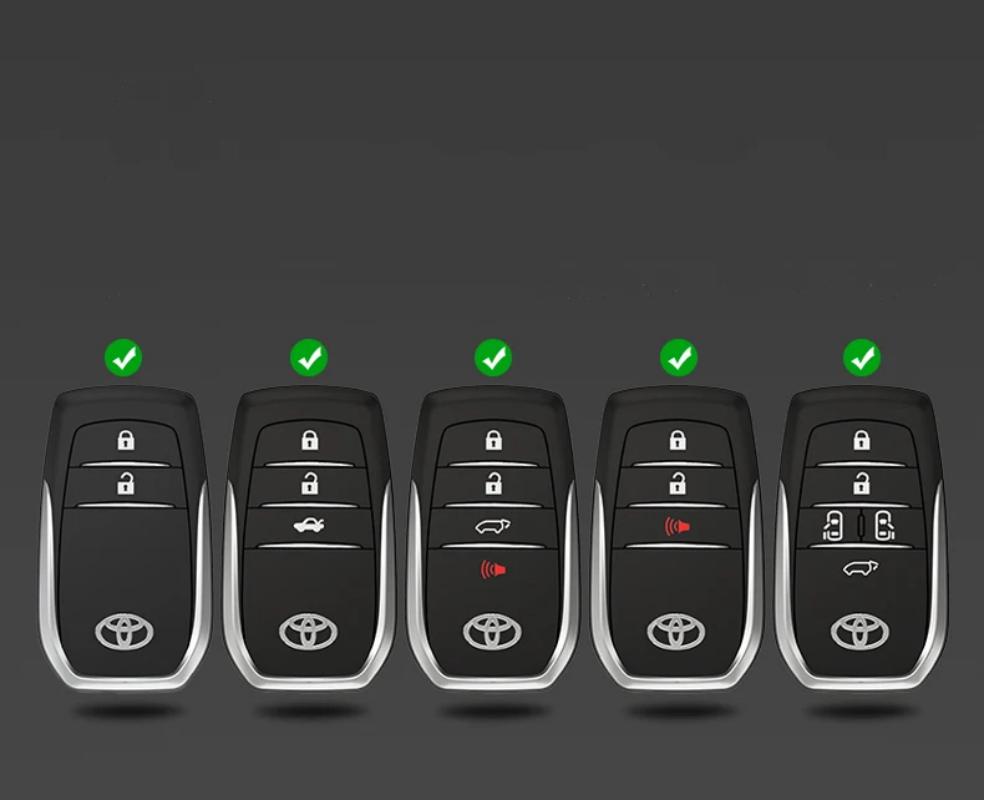 Zinklegierung TPU Auto Fernbedienung Schlüsselhülle Case Zubehör Für Toyota RAV4 Highland Coralla Hilux Fortuner Land Cruiser Camry Crown