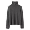 Lekasha Women's 100% Pure Cashmere High Neck Seamless Knit Jacket for Autumn and Winter