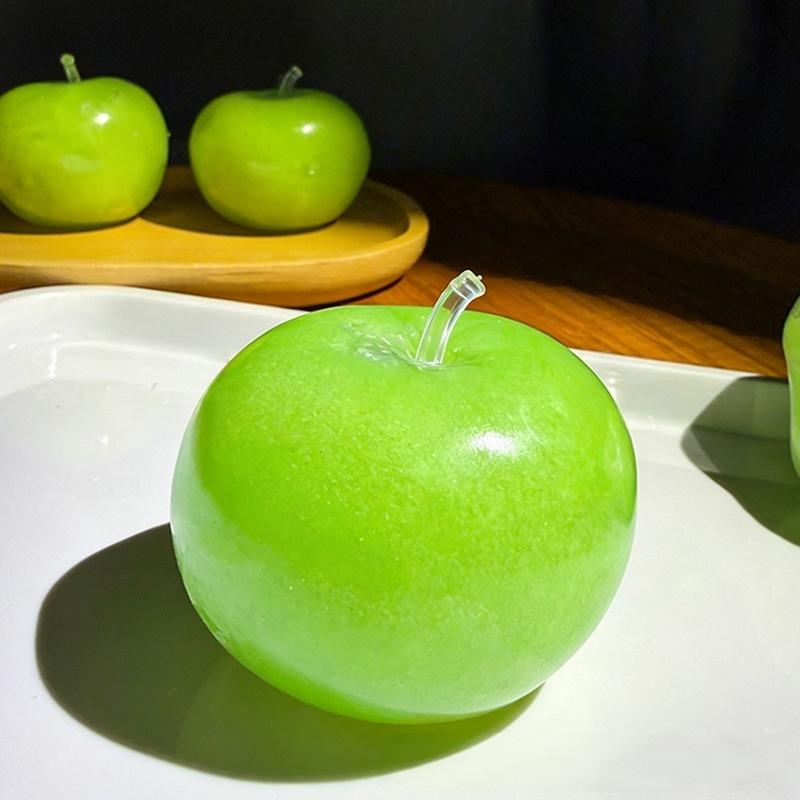 Green Apple Slushie Squishy Toy, Crunchy Moldable Non-rebound Fidget Toy for Stress Relief
