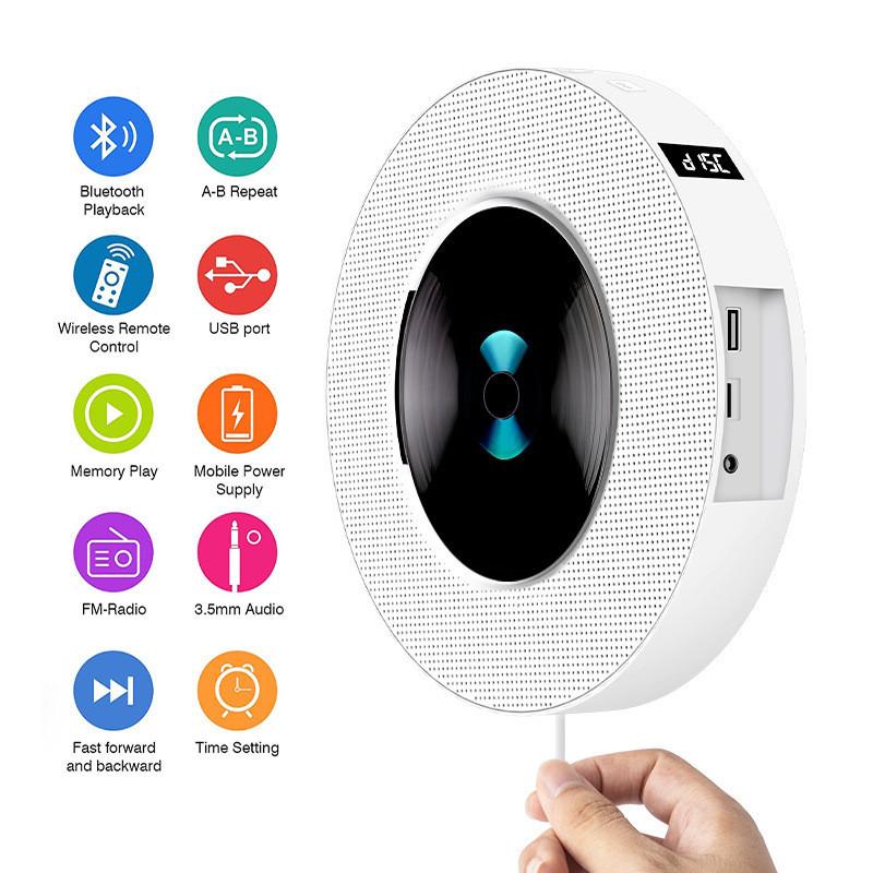 Inteligentní Bluetooth Audio Systém Prenatální Vzdělávací Stroj Přenosný Anglický CD Repeater Nový Nástěnný CD Přehrávač