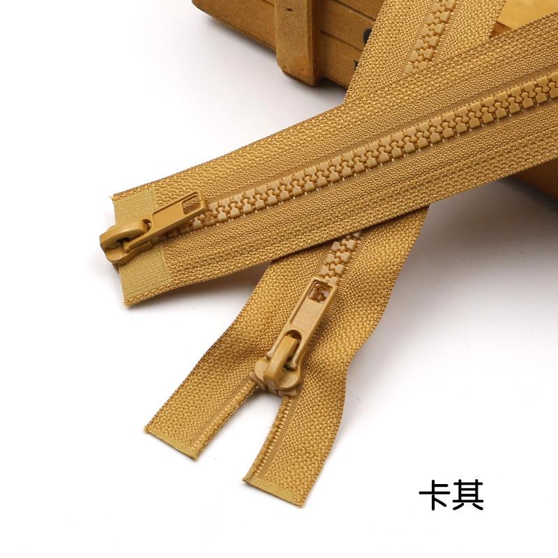 Color No. 5 Resin Double Head Open Tail Zipper Clothing Accessories Down Jacket Clothes Jacket Zipper Diy Accessories