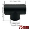 42/60/75/90mm Air Vent Y T Flat Piece Ducting Pipe Outlet Exhaust Joiner Splitter For Webasto Eberspaecher Diesel Parking Heater