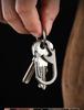 Titanium Alloy Multifunctional Car Keychain & Bottle Opener for Outdoor Use