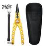Fischerei Sprengringzange Aluminiumzange, Salzwasserbeständiges Surf Tackle Werkzeug, Geflochtene Outdoor-Zubehör LeinenSchneider Und Öffner für Hakenentferner