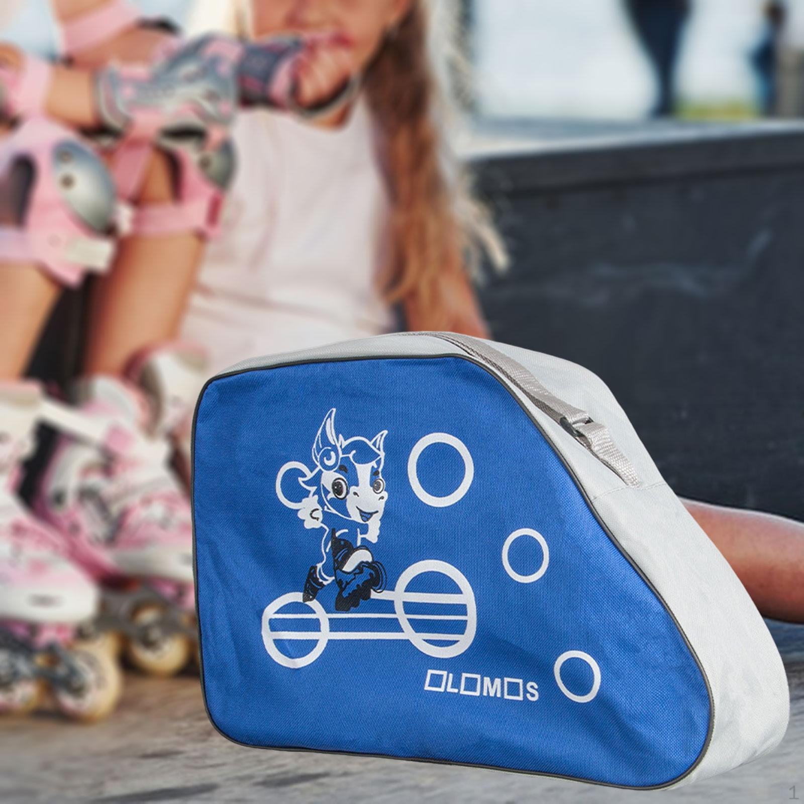 

Сумка-переноска для роликовых коньков с регулируемым плечевым ремнем для детей синий