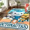 Custom Name Octonauts Underwater Cartoon Characters Carpet for Playroom Bedroom Living Room Sofa Home Decor,kids Game Area Rug Non-slip Floor Mat