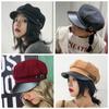 Keep Warm Women Octagonal Cap Korean Style Winter Painter Hat Retro Woolen Beret  Ladies
