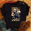 Demon Slayer Rengoku T Shirt Unisex Kimetsu No Yaiba Tshirt Anime Uzui Unisex Cartoon Tanjiro Inosuke Zenitsu Nezuko T-shirt Unisex