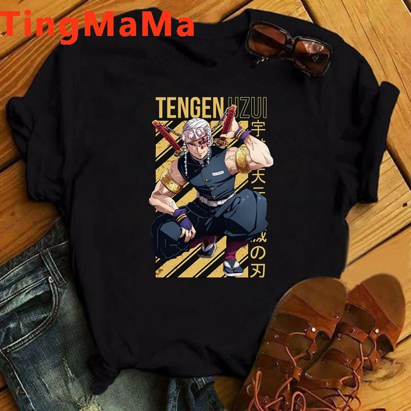 Demon Slayer Rengoku T Shirt Unisex Kimetsu No Yaiba Tshirt Anime Uzui Unisex Cartoon Tanjiro Inosuke Zenitsu Nezuko T-shirt Unisex