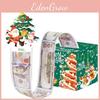 Festive Christmas Green Paper Money Box Holiday Illustration Party Gift Decora