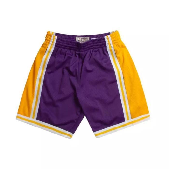 Short NBA Los Angeles Lakers 1984-85 Mitchell & Ness Swingman Violet Pour Homme -Mitchell & Ness- Taille :S