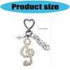 User Friendly Whimsical Key Ring Trendy Acrylic Jewelry Accessory Portable Everyday Use Unique Star Music Charm