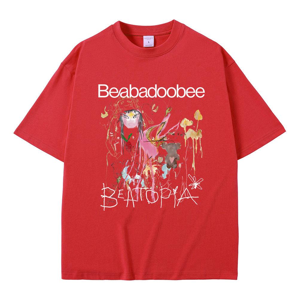 Beabadoobee Beatopia Albumtrykk T-skjorte Herre Dame Mote Oversized Streetwear Mann Sommer Casual Ren Bomull Kortermet