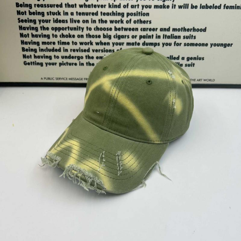 Vintage Cotton Baseball Cap With Curved Brim For Streetwear And Casual Use