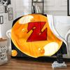 1pz Coperta in Flanella con Motivo Logo Dragon Ball Z Adatta a Tutte le Stagioni Per Arredamento Casa Calore e Comfort Regali Regalo Festivo