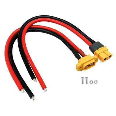 Amass XT60H XT60E-M Plug Male To Female Extension Connector Adapter with Sheath Housing, 12AWG 20cm Silicone Wire for RC Lipo FPV Racing Drone
