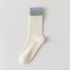 Women's Spring and Autumn Trend Yoga Running Coloupe Breathable Sweat Absorbing Exercise Tube Socks