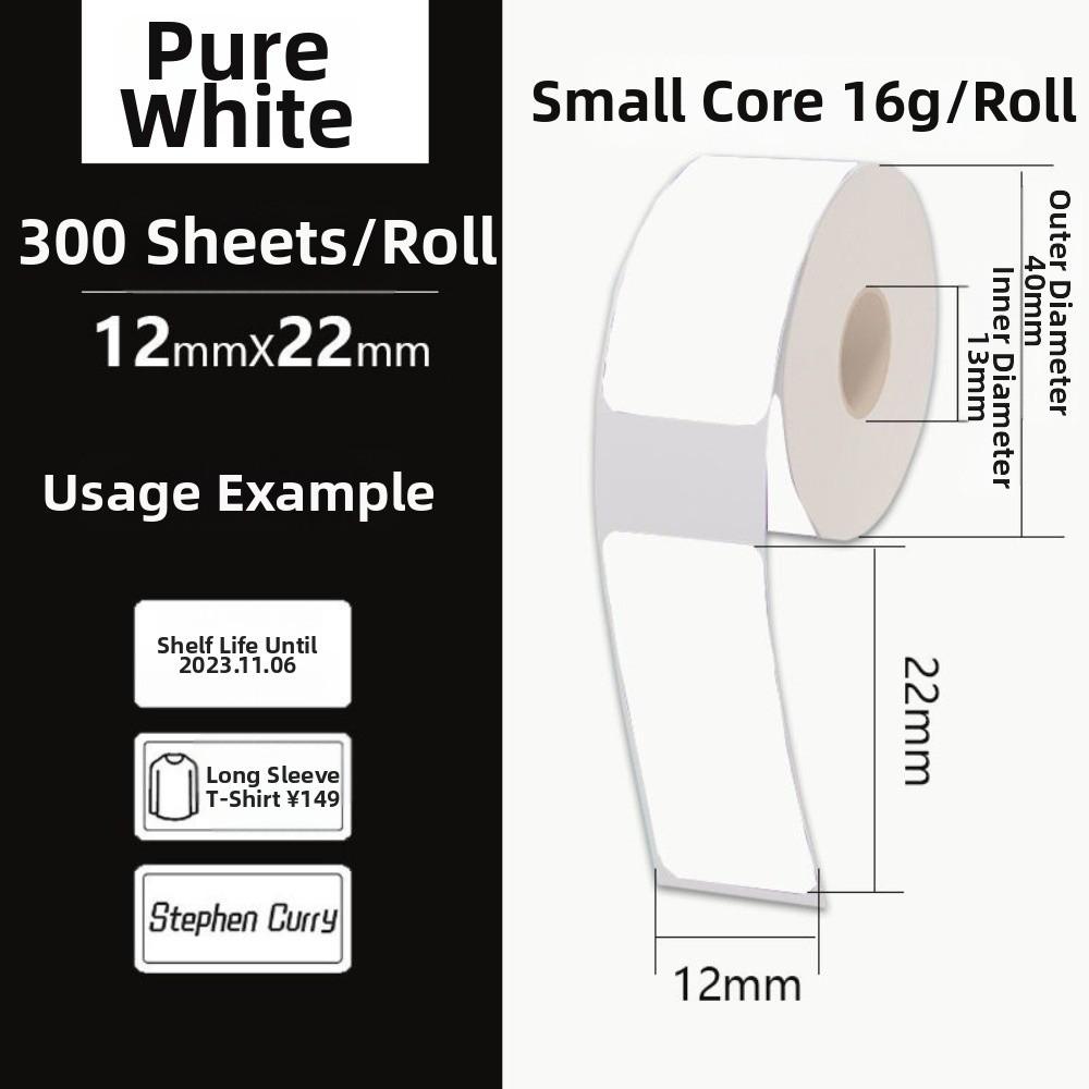 Waterproof Thermal Printer Stickers Tear-Resistant Multifunctional Thermal Printing Label Paper Replacement