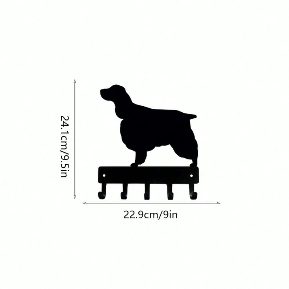 

Stylish Black Metal Wall Hooks for Hanging Coats Bags Towels Home Organization TY2172-9in чёрный