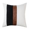 Modern Minimalist Style Soft Bedside Cushion Cover Color Contrast Stripe Sofa Pillowcase Square Throw Pillow Case 45x45cm