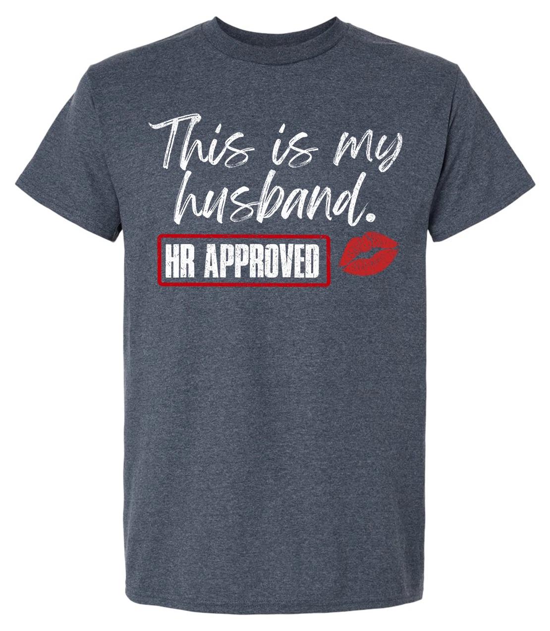 Trenz Shirt Company Mens Graphic Short Sleeve T-Shirt - This Is My Husband, HR M