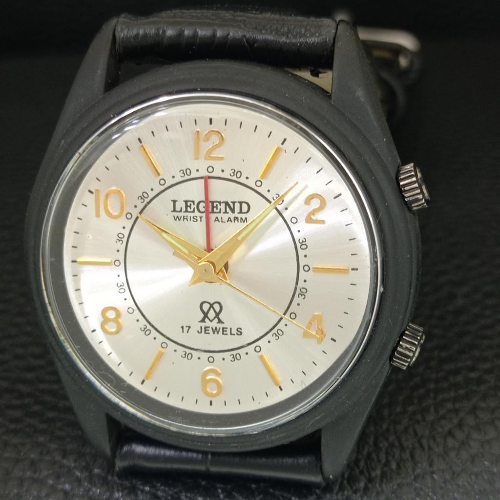 VINTAGE LEGEND HAND-WINDING SWISS MENS REFURBISHED ALARM WATCH a707521-1