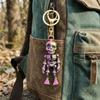 3D Printing Articulated Skeleton Key Ring Flexible Movement Skull Bag Pendant  Festival Gift