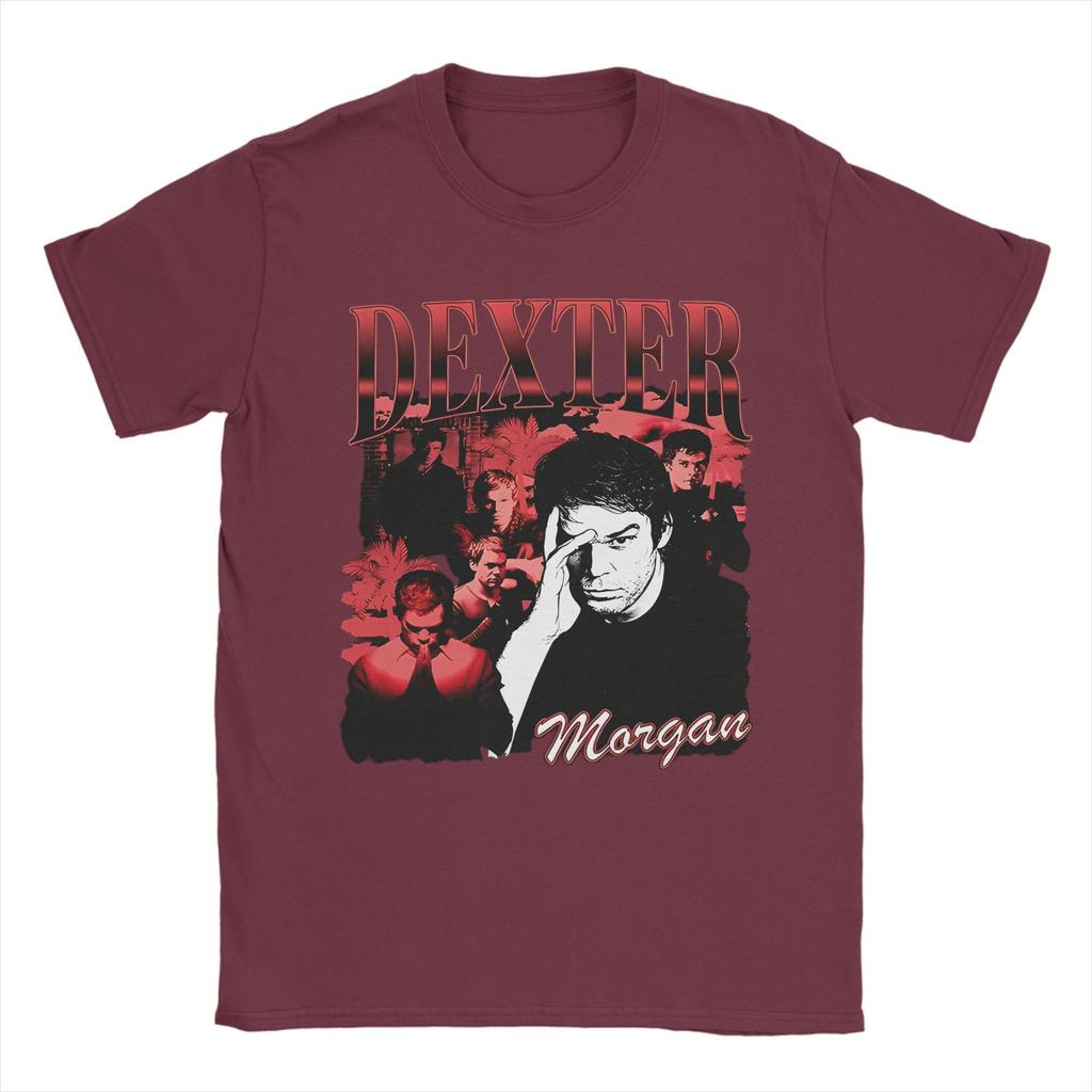 Dexter Morgan Movie TShirt Summer Crime TV Drama TShirts Mens Cotton O Neck Oversize Clothes Short Sleeve Streetwear Tops