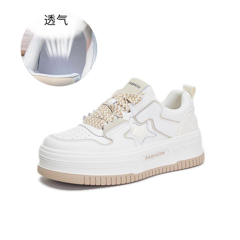 

Leather star little white shoes women s 2025 spring new women s board shoes women s casual flat shoes women s sports women s shoes trend 40