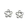 6.2mm Round CZ Flower Stud Earrings DIY Setting, S925 Sterling Silver Mount