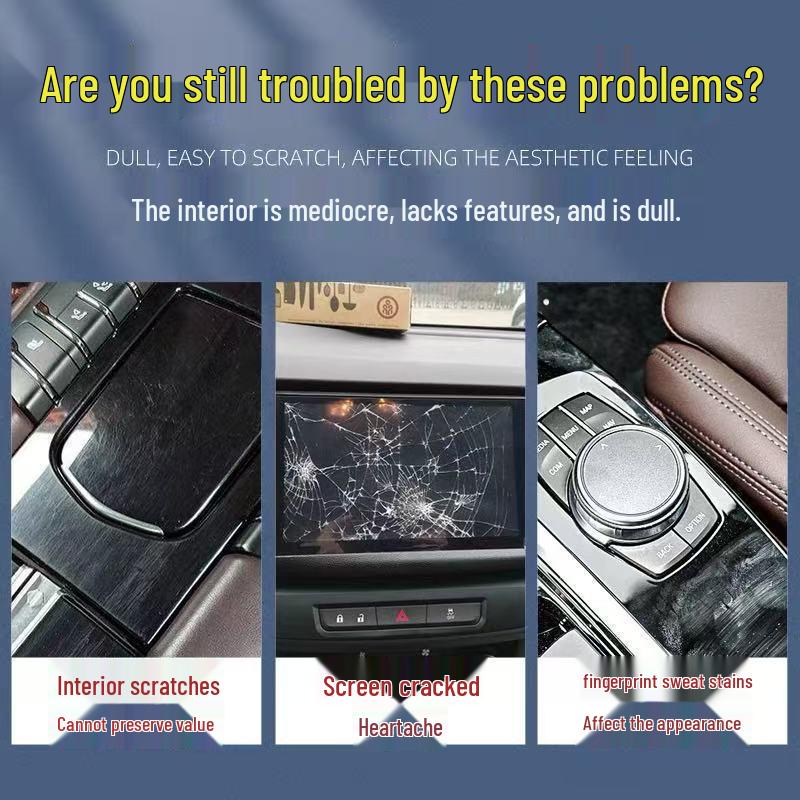Third Gen Haval H6 Interior Protective Film: Gear Shift, Center Console, Screen, Dashboard.