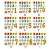 18pcs Jungle Animal Balloons Set Chrome Latex Balloon 30inch Gold Number Globos Kids Birthday Party Baby Shower Decor