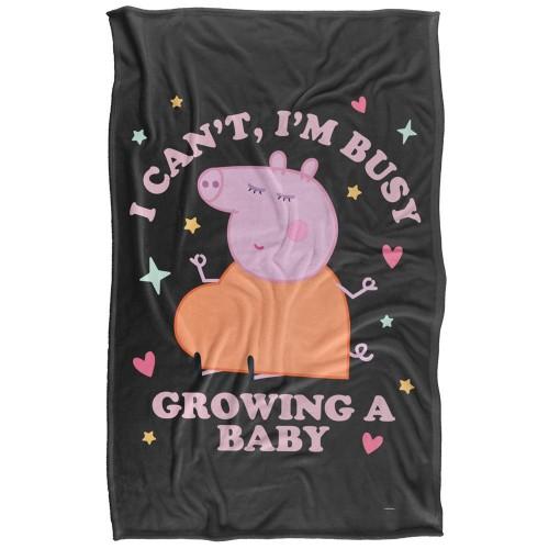 Peppa Pig Busy Growing A Baby Mummy Pig Blanket