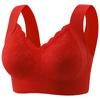Plus Size Seamless Bra for Mature Women Fixed Cup Thin High Stretch Wireless Tank Top Bra Mom Comfortable Supportive Full Coverage Underwear